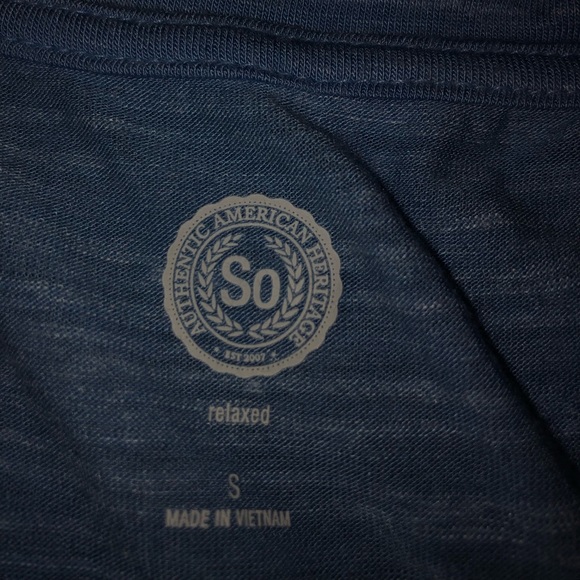 Blue And White SO Long Sleeve T-Shirt❄️ - Picture 2 of 2